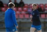 12 February 2024; Henry McErlean during a training session on the Leinster Rugby 12 County Tour at Mullingar RFC in Westmeath. Photo by Harry Murphy/Sportsfile