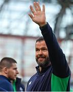 11 February 2024; Ireland head coach Andy Farrell after the Guinness Six Nations Rugby Championship match between Ireland and Italy at the Aviva Stadium in Dublin. Photo by Brendan Moran/Sportsfile