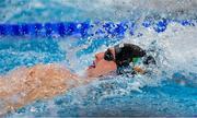 12 February 2024; Conor Ferguson of Ireland in action during his semi final of the Men's 100m backstroke on day two of the World Aquatics Championships 2024 at the Aspire Dome in Doha, Qatar. Photo by Ian MacNicol/Sportsfile