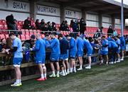 12 February 2024; Leinster players sign autographs after an open training session on the Leinster Rugby 12 County Tour at Mullingar RFC in Westmeath. Photo by Harry Murphy/Sportsfile