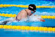12 February 2024; Mona McSharry of Ireland competes in the Women's 100m Breaststroke semi-finals during day two of the World Aquatics Championships 2024 at the Aspire Dome in Doha, Qatar. Photo by Ian MacNicol/Sportsfile