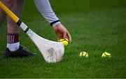 11 February 2024; Sliotars on the pitch before the Allianz Hurling League Division 1 Group B match between Tipperary and Galway at FBD Semple Stadium in Thurles, Tipperary. Photo by Ray McManus/Sportsfile