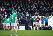 11 February 2024; Limerick manager John Kiely looks on during the Allianz Hurling League Division 1 Group B match between Westmeath and Limerick at TEG Cusack Park in Mullingar, Westmeath. Photo by Michael P Ryan/Sportsfile