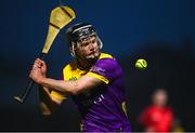 10 February 2024; Cian Byrne of Wexford during the Allianz Hurling League Division 1 Group A match between Wexford and Offaly at Chadwicks Wexford Park in Wexford. Photo by Tyler Miller/Sportsfile