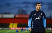 9 February 2024; Ireland assistant coach Ian Keatley before the U20 Six Nations Rugby Championship match between Ireland and Italy at Virgin Media Park in Cork. Photo by Brendan Moran/Sportsfile