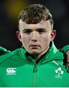 9 February 2024; Jack Murphy of Ireland before the U20 Six Nations Rugby Championship match between Ireland and Italy at Virgin Media Park in Cork. Photo by Brendan Moran/Sportsfile