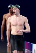 13 February 2024; Daniel Wiffen of Ireland after competing in the Men's 800m freestyle heats during day three of the World Aquatics Championships 2024 at the Aspire Dome in Doha, Qatar. Photo by Ian MacNicol/Sportsfile
