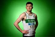 14 February 2024; Irish indoor 200m record holder Mark Smyth pictured at Sport Ireland Campus in Dublin, in advance of the 123.ie National Indoor Championships which take place at the Sport Ireland National Indoor Arena on February 17th and 18th 2024. Event information and spectator tickets available at www.AthleticsIreland.ie. Photo by Sam Barnes/Sportsfile