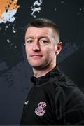 12 February 2024; Manager Gary Hunt poses for a portrait during a Cobh Ramblers FC squad portraits session at St Coleman's Park in Cobh, Cork. Photo by Stephen McCarthy/Sportsfile