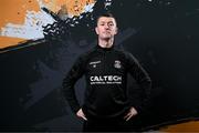 12 February 2024; Manager Gary Hunt poses for a portrait during a Cobh Ramblers FC squad portraits session at St Coleman's Park in Cobh, Cork. Photo by Stephen McCarthy/Sportsfile