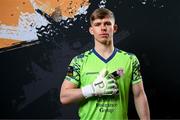 12 February 2024; Goalkeeper Darragh Burke poses for a portrait during a Cobh Ramblers FC squad portraits session at St Coleman's Park in Cobh, Cork. Photo by Stephen McCarthy/Sportsfile