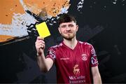 12 February 2024; Dale Holland poses for a portrait during a Cobh Ramblers FC squad portraits session at St Coleman's Park in Cobh, Cork. Photo by Stephen McCarthy/Sportsfile