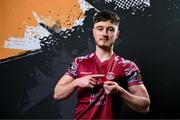 12 February 2024; Liam Kervick poses for a portrait during a Cobh Ramblers FC squad portraits session at St Coleman's Park in Cobh, Cork. Photo by Stephen McCarthy/Sportsfile