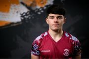 12 February 2024; Luka Le Bervet poses for a portrait during a Cobh Ramblers FC squad portraits session at St Coleman's Park in Cobh, Cork. Photo by Stephen McCarthy/Sportsfile