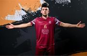 12 February 2024; David Bosnjak poses for a portrait during a Cobh Ramblers FC squad portraits session at St Coleman's Park in Cobh, Cork. Photo by Stephen McCarthy/Sportsfile