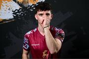 12 February 2024; James O’Leary poses for a portrait during a Cobh Ramblers FC squad portraits session at St Coleman's Park in Cobh, Cork. Photo by Stephen McCarthy/Sportsfile