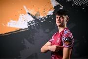 12 February 2024; Dan Ryan poses for a portrait during a Cobh Ramblers FC squad portraits session at St Coleman's Park in Cobh, Cork. Photo by Stephen McCarthy/Sportsfile