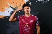 12 February 2024; Nolan Evers poses for a portrait during a Cobh Ramblers FC squad portraits session at St Coleman's Park in Cobh, Cork. Photo by Stephen McCarthy/Sportsfile