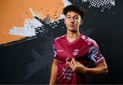 12 February 2024; Nolan Evers poses for a portrait during a Cobh Ramblers FC squad portraits session at St Coleman's Park in Cobh, Cork. Photo by Stephen McCarthy/Sportsfile