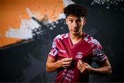 12 February 2024; Nolan Evers poses for a portrait during a Cobh Ramblers FC squad portraits session at St Coleman's Park in Cobh, Cork. Photo by Stephen McCarthy/Sportsfile