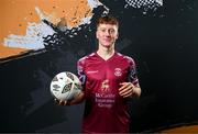 12 February 2024; Dan McKay poses for a portrait during a Cobh Ramblers FC squad portraits session at St Coleman's Park in Cobh, Cork. Photo by Stephen McCarthy/Sportsfile