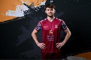 12 February 2024; Jack Larkin poses for a portrait during a Cobh Ramblers FC squad portraits session at St Coleman's Park in Cobh, Cork. Photo by Stephen McCarthy/Sportsfile