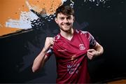 12 February 2024; Jack Larkin poses for a portrait during a Cobh Ramblers FC squad portraits session at St Coleman's Park in Cobh, Cork. Photo by Stephen McCarthy/Sportsfile