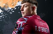 12 February 2024; Tiernan O’Brien poses for a portrait during a Cobh Ramblers FC squad portraits session at St Coleman's Park in Cobh, Cork. Photo by Stephen McCarthy/Sportsfile