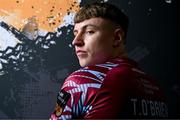 12 February 2024; Tiernan O’Brien poses for a portrait during a Cobh Ramblers FC squad portraits session at St Coleman's Park in Cobh, Cork. Photo by Stephen McCarthy/Sportsfile