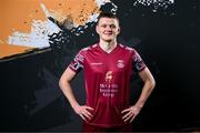 12 February 2024; Dean Larkin poses for a portrait during a Cobh Ramblers FC squad portraits session at St Coleman's Park in Cobh, Cork. Photo by Stephen McCarthy/Sportsfile