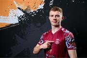 12 February 2024; Cian Browne poses for a portrait during a Cobh Ramblers FC squad portraits session at St Coleman's Park in Cobh, Cork. Photo by Stephen McCarthy/Sportsfile