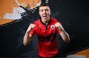 13 February 2024; Jamie Egan poses for a portrait during a Longford Town FC squad portraits session at John Hyland Park in Baldonnell, Dublin. Photo by Harry Murphy/Sportsfile