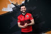 13 February 2024; Adam Wixted poses for a portrait during a Longford Town FC squad portraits session at John Hyland Park in Baldonnell, Dublin. Photo by Harry Murphy/Sportsfile