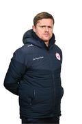 13 February 2024; Manager Damien Duff poses for a portrait during a Shelbourne FC squad portraits session at AUL Complex in Clonsaugh, Dublin. Photo by Harry Murphy/Sportsfile