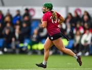 11 February 2024; Mairéad Dillon of University of Galway during the Electric Ireland Purcell Cup final match between University of Galway and SETU Carlow at University of Galway Connacht GAA AirDome in Bekan, Mayo. Photo by Sam Barnes/Sportsfile