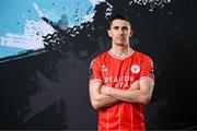 13 February 2024; Shane Griffin poses for a portrait during a Shelbourne FC squad portraits session at AUL Complex in Clonsaugh, Dublin. Photo by Stephen McCarthy/Sportsfile