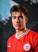 13 February 2024; Matty Smith poses for a portrait during a Shelbourne FC squad portraits session at AUL Complex in Clonsaugh, Dublin. Photo by Stephen McCarthy/Sportsfile