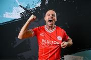 13 February 2024; Keith Ward poses for a portrait during a Shelbourne FC squad portraits session at AUL Complex in Clonsaugh, Dublin. Photo by Stephen McCarthy/Sportsfile