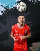 13 February 2024; Keith Ward poses for a portrait during a Shelbourne FC squad portraits session at AUL Complex in Clonsaugh, Dublin. Photo by Stephen McCarthy/Sportsfile