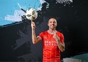 13 February 2024; Keith Ward poses for a portrait during a Shelbourne FC squad portraits session at AUL Complex in Clonsaugh, Dublin. Photo by Stephen McCarthy/Sportsfile