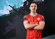 13 February 2024; John Martin poses for a portrait during a Shelbourne FC squad portraits session at AUL Complex in Clonsaugh, Dublin. Photo by Stephen McCarthy/Sportsfile