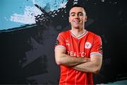 13 February 2024; Dean Williams poses for a portrait during a Shelbourne FC squad portraits session at AUL Complex in Clonsaugh, Dublin. Photo by Stephen McCarthy/Sportsfile
