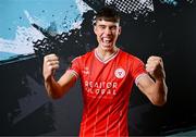 13 February 2024; Lewis Temple poses for a portrait during a Shelbourne FC squad portraits session at AUL Complex in Clonsaugh, Dublin. Photo by Stephen McCarthy/Sportsfile
