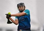 11 February 2024; Kerrie Finnegan of Technological University Dublin during the Electric Ireland Ashbourne Cup final match between University of Limerick and Technological University Dublin at University of Galway Connacht GAA AirDome in Bekan, Mayo. Photo by Sam Barnes/Sportsfile