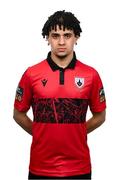 13 February 2024; Mohammed Boudiaf poses for a portrait during a Longford Town FC squad portraits session at John Hyland Park in Baldonnell, Dublin. Photo by Stephen McCarthy/Sportsfile