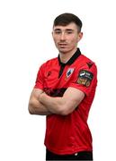 13 February 2024; Ross Fay poses for a portrait during a Longford Town FC squad portraits session at John Hyland Park in Baldonnell, Dublin. Photo by Stephen McCarthy/Sportsfile