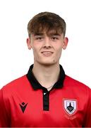13 February 2024; Callum Bonner poses for a portrait during a Longford Town FC squad portraits session at John Hyland Park in Baldonnell, Dublin. Photo by Stephen McCarthy/Sportsfile