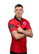 13 February 2024; Jamie Egan poses for a portrait during a Longford Town FC squad portraits session at John Hyland Park in Baldonnell, Dublin. Photo by Stephen McCarthy/Sportsfile