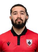 13 February 2024; Bastien Hery poses for a portrait during a Longford Town FC squad portraits session at John Hyland Park in Baldonnell, Dublin. Photo by Stephen McCarthy/Sportsfile