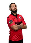 13 February 2024; Bastien Hery poses for a portrait during a Longford Town FC squad portraits session at John Hyland Park in Baldonnell, Dublin. Photo by Stephen McCarthy/Sportsfile